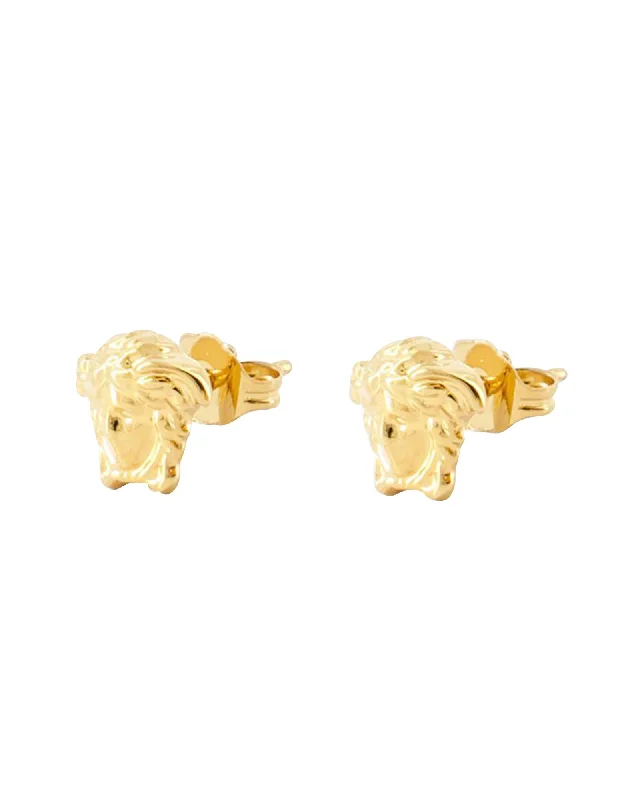 Versace Medusa Stud Earrings Women Metallic