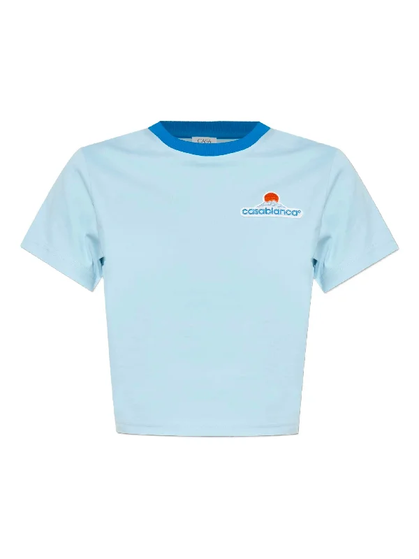 CASABLANCA Montagne Cropped T-Shirt