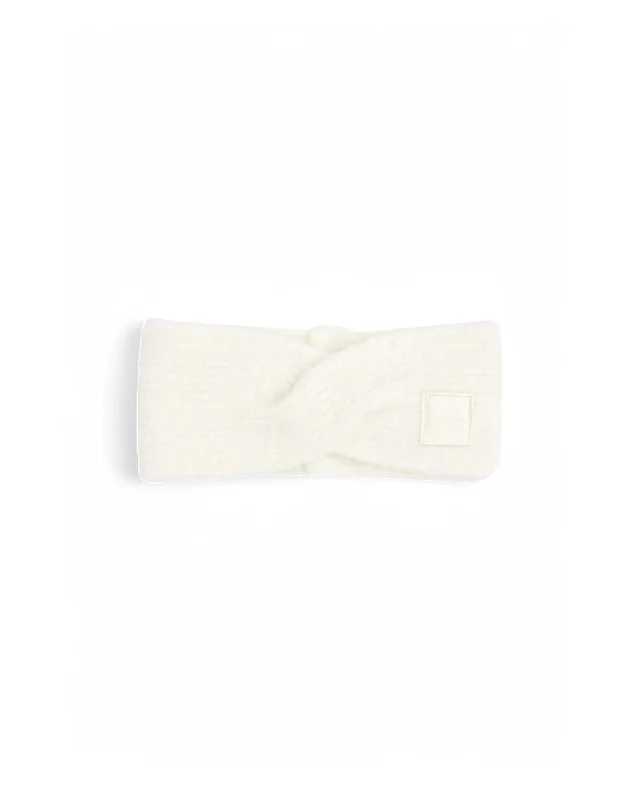Calvin Klein Twisted Knit Wool Headband Women White Hats