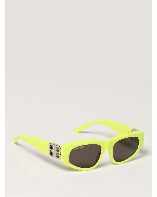 Balenciaga BB0095S Sunglasses Neon Yellow Women
