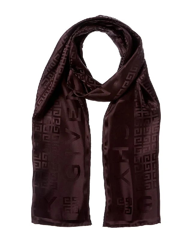 Givenchy Logo Silk Scarf