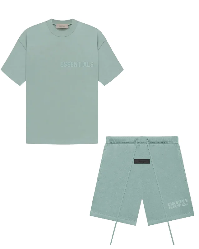 Fear Of God Essentials T-Shirt & Shorts Set (SS23) in Sycamore