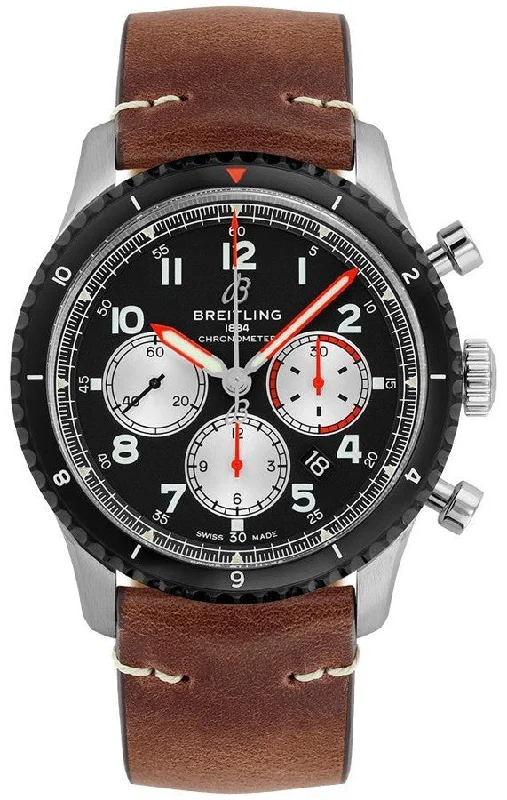 Breitling Aviator 8 Mosquito Black Dial Men's Watch AB01194A1B1X2
