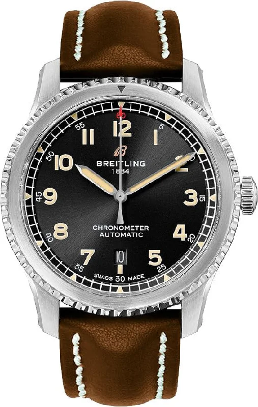 Breitling Aviator 8 Automatic 41 Black Dial Steel Men's Watch A17315101B1X3
