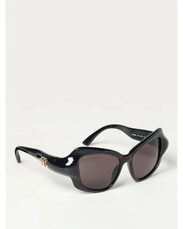 Balenciaga BB0022SA Sunglasses Bold CatEye Women Black