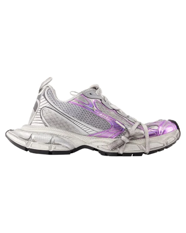 Balenciaga Track Cleats Distressed Sneakers Women Metallic | Gold