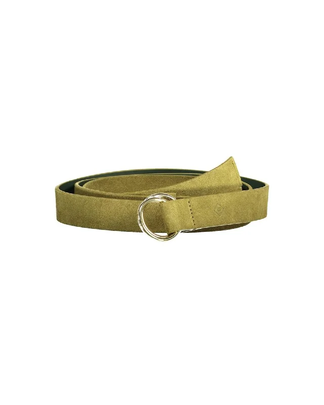 Gant uede Leather Belt with Ring Buckle