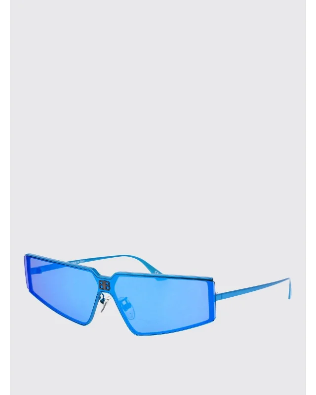 Balenciaga BB0192S 003 Blue Rectangular Sunglasses Women