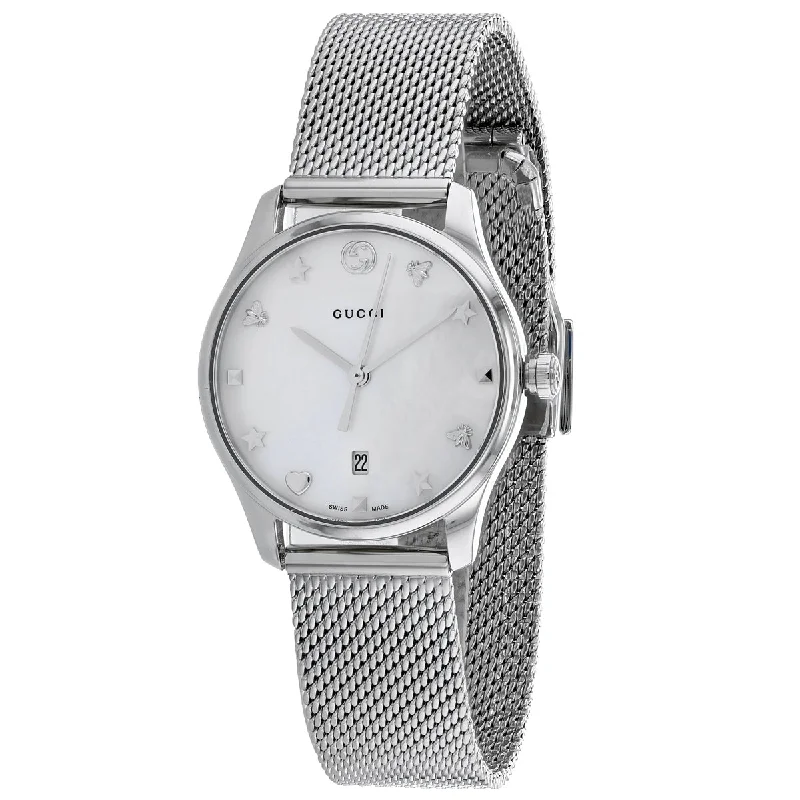 Gucci Women's G-Timeless Mop Dial Watch - YA126583