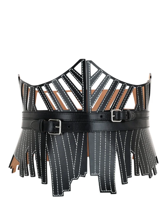 Alexander McQueen Womens Cage Corset Belt