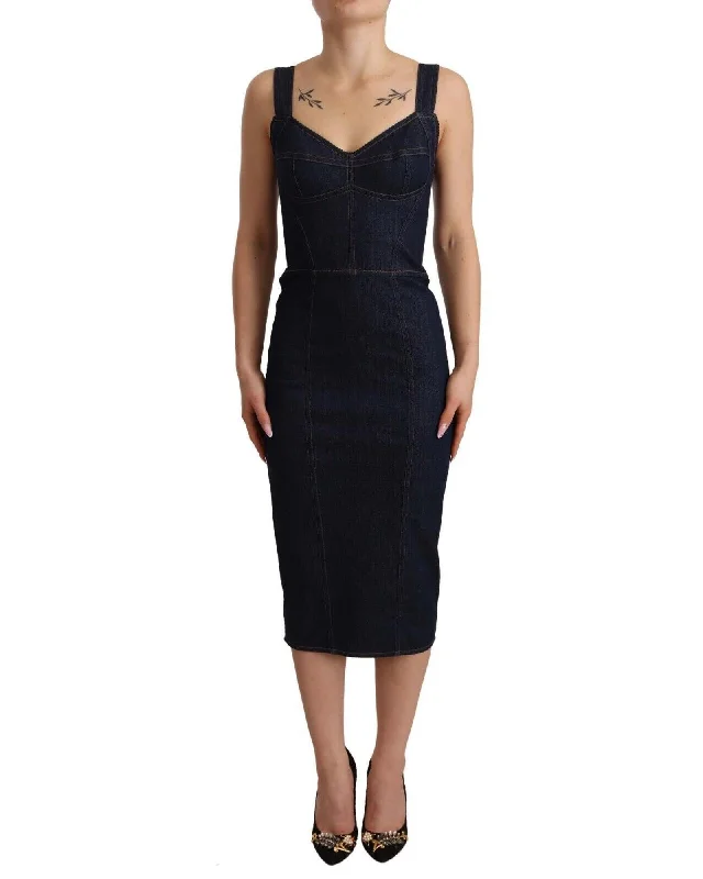 Dolce & Gabbana  Women's Fitted Denim Dress