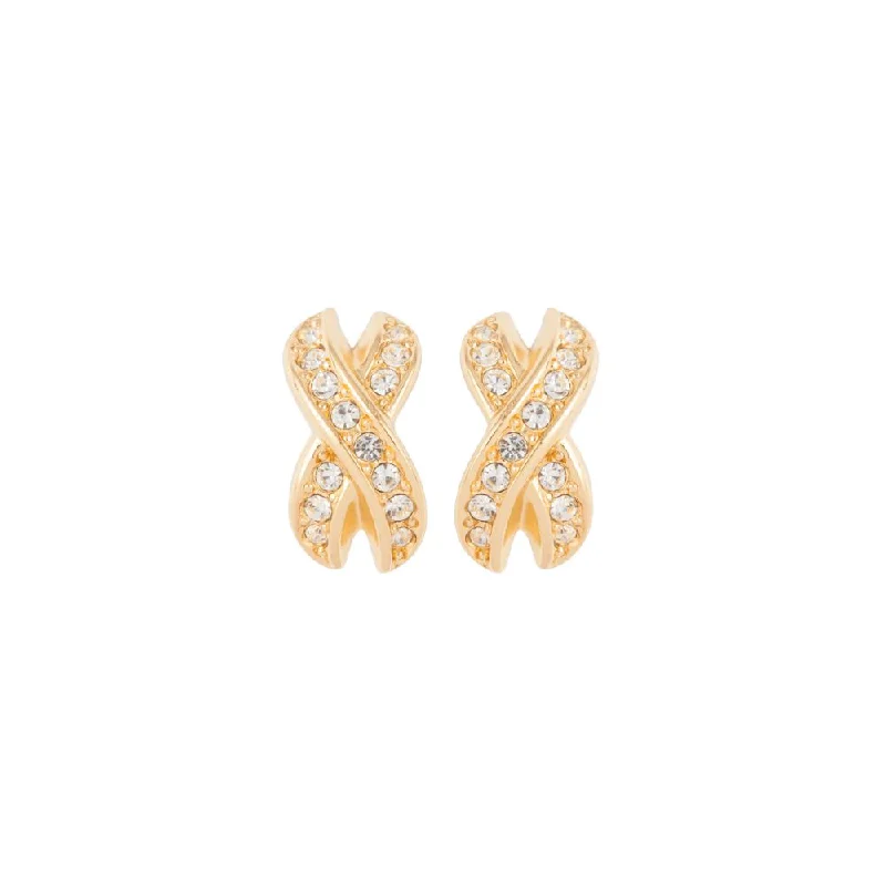 1980s Vintage Christian Dior Criss-Cross Earrings