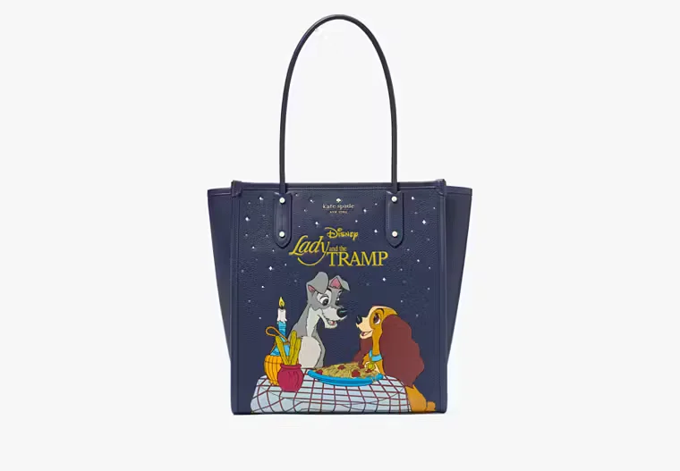 Disney X Lady And The Tramp Tote Blue Multicolor New York Kate Spade