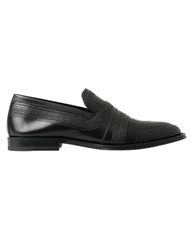 Dolce & Gabbana Leather Slipper Loafers