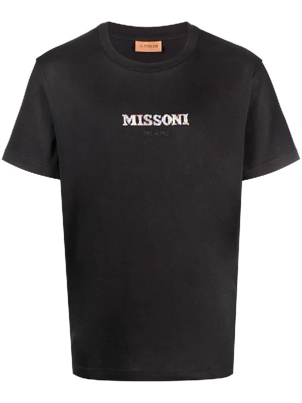 Missoni Stitches Logo T-shirt Black