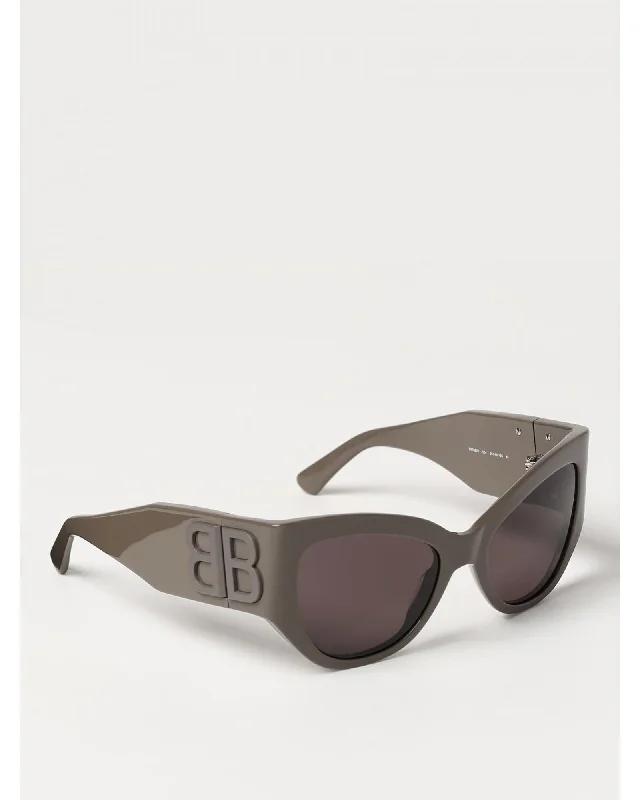 Balenciaga BB0040S Cateye Sunglasses Women Mud