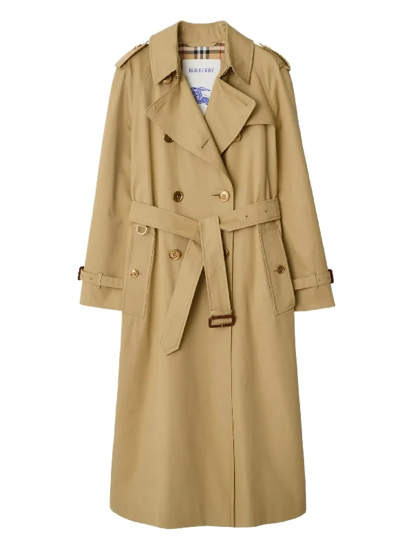 Burberry Long Waterloo trench coat in gabardine