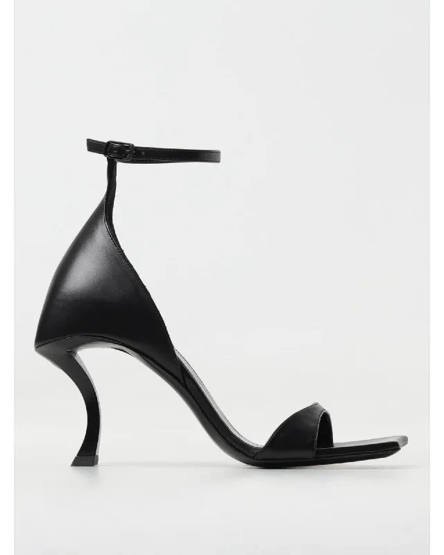 Balenciaga Knife Heel Square Toe Sandal Women Black
