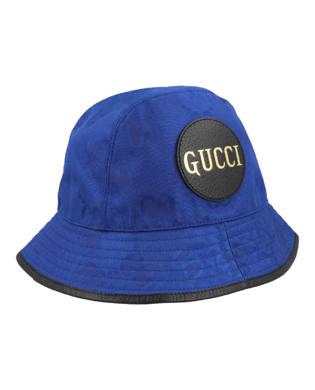 Gucci Mens GG Monogram Bucket Hat
