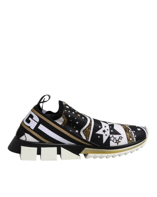 Dolce & Gabbana Stars Print SlipOn Sneakers Men Multicolor