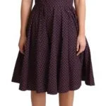 Dolce & Gabbana  Black & Red Polka Dot Midi Dress DR2762