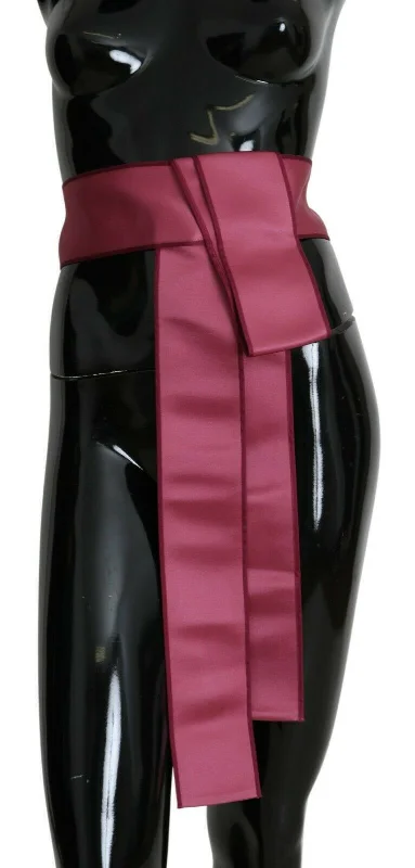 Dolce & Gabbana  Pink Silk Belt
