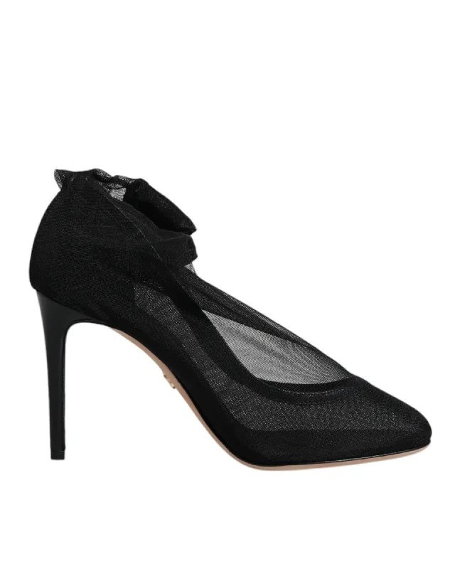 Dolce & Gabbana Mesh Pumps Style Black