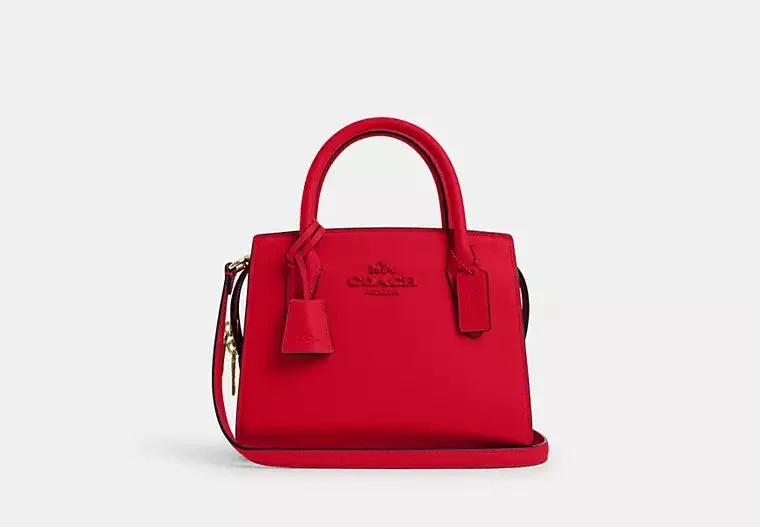 Coach Andrea Carryall Bag Bold Red 