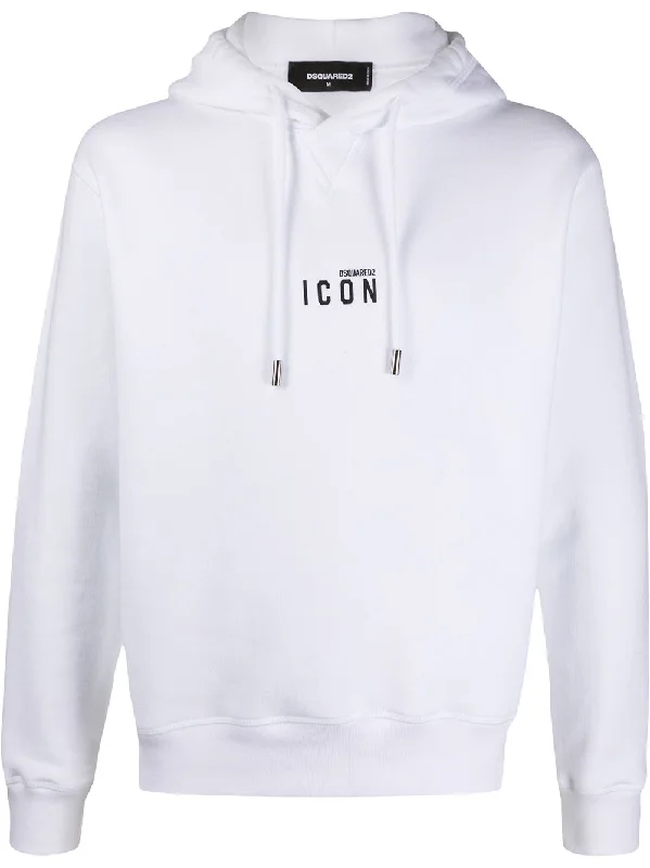 Dsquared2 Small Icon Print Hoodie in White