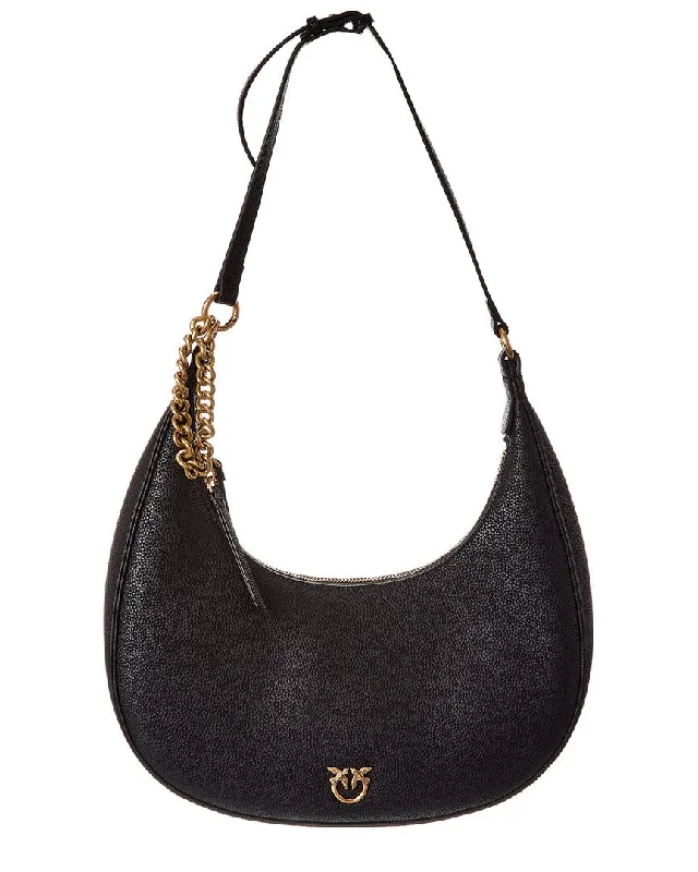 Pinko Large Leather Hobo Bag