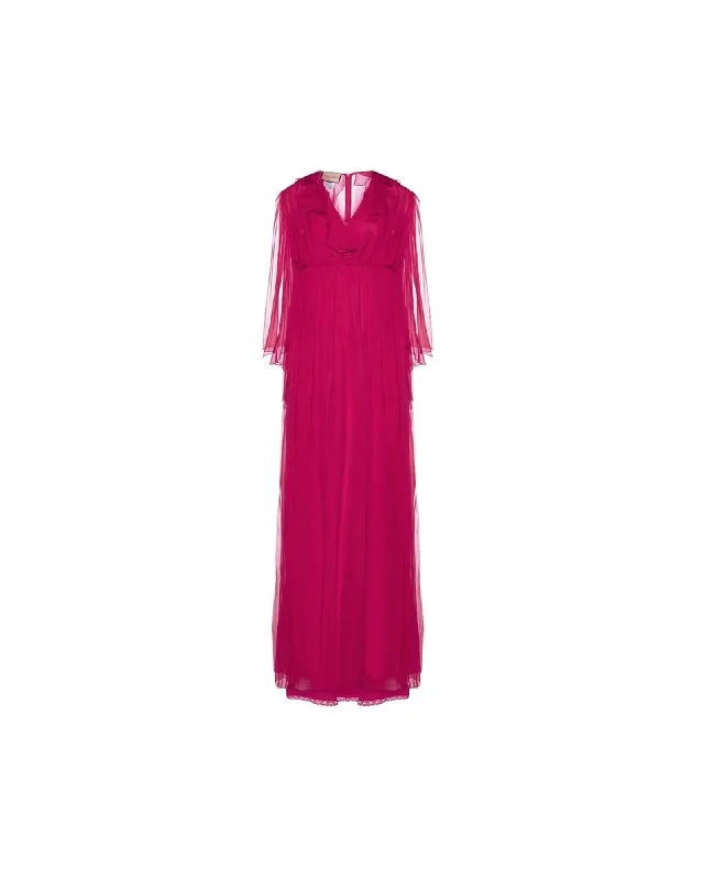 Gucci Layered Long Dress Women Multicolor Dresses