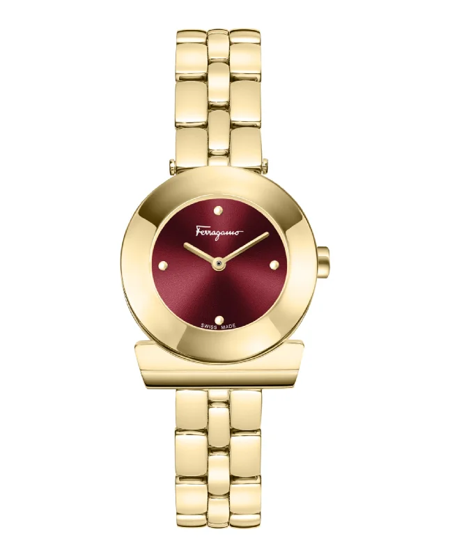 Ferragamo Womens  Gold 27mm Bracelet Fashion Watch