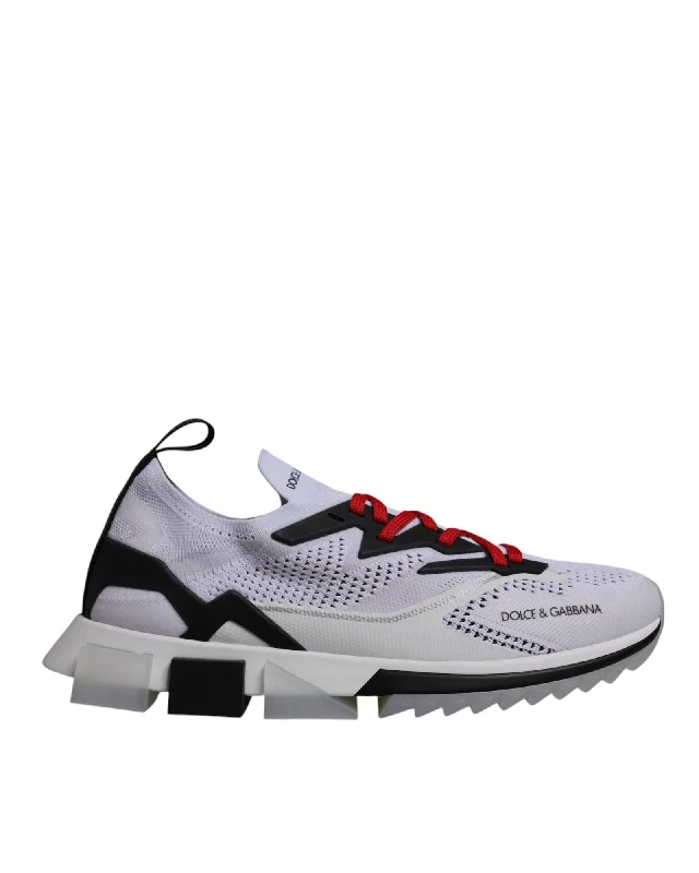 Dolce & Gabbana Portofino Sneakers Knitted Casual Men Blackwhite