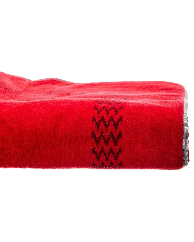 Lanvin Logo Jacquard Wool Towel