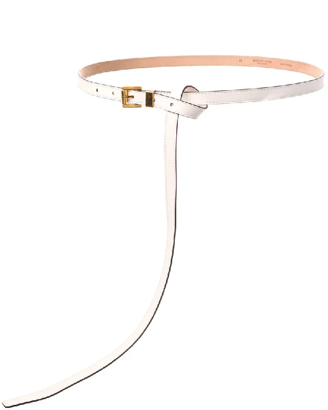 Michael Kors Collection Square Roller Buckle Leather Belt