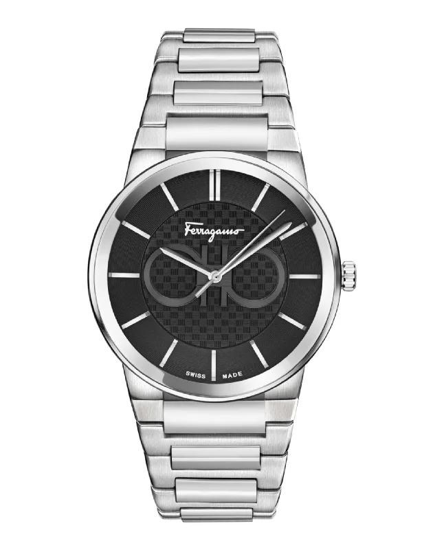 Ferragamo Mens Ferragamo Sapphire  41mm Strap Fashion Watch