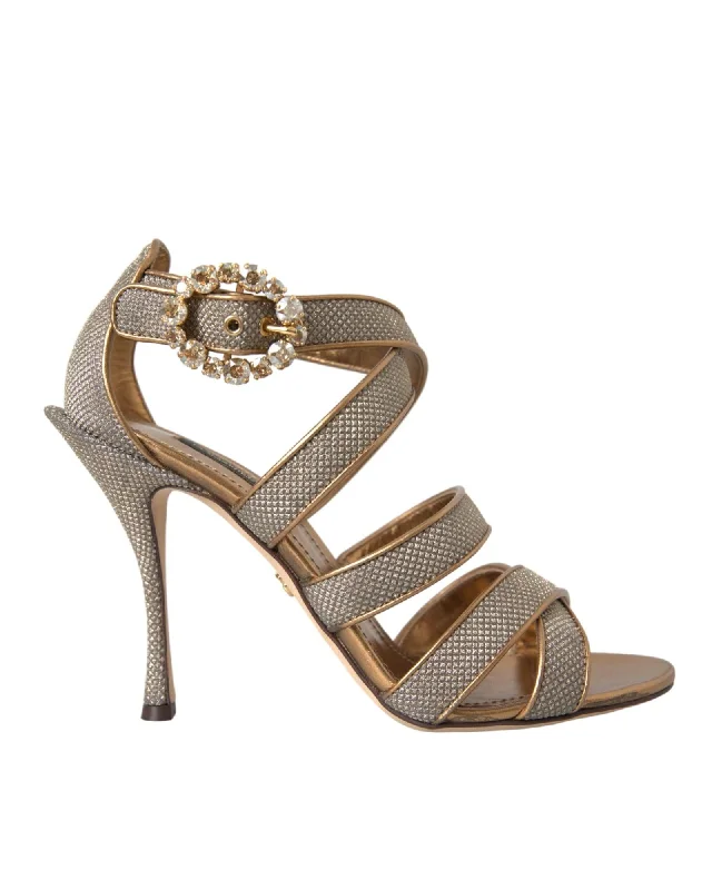 Dolce & Gabbana  Crystal Buckle Sandals
