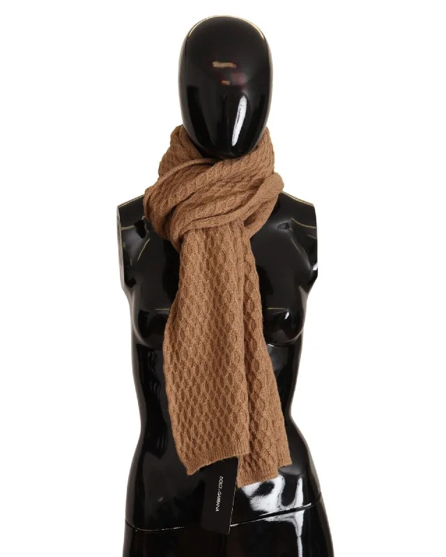 Dolce & Gabbana Dolce  Gabbana Cable Knit Cashmere Scarf