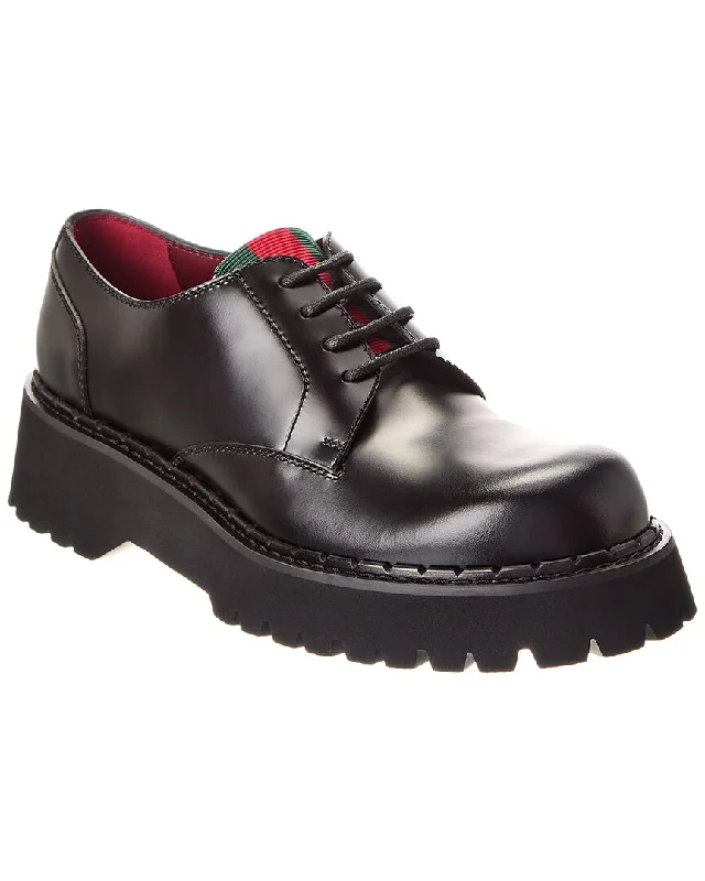 Gucci Chunky Leather Platform Oxford