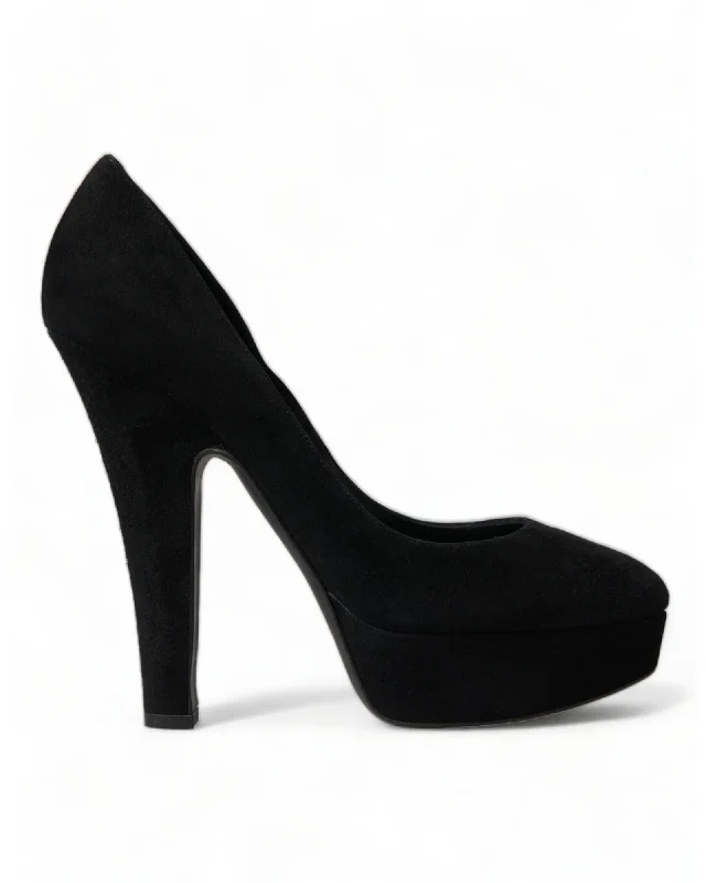 Dolce & Gabbana  Suede Platform Pumps