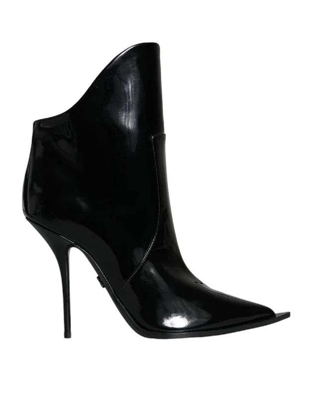 Dolce & Gabbana  Women's Patent Leather Ankle Boots