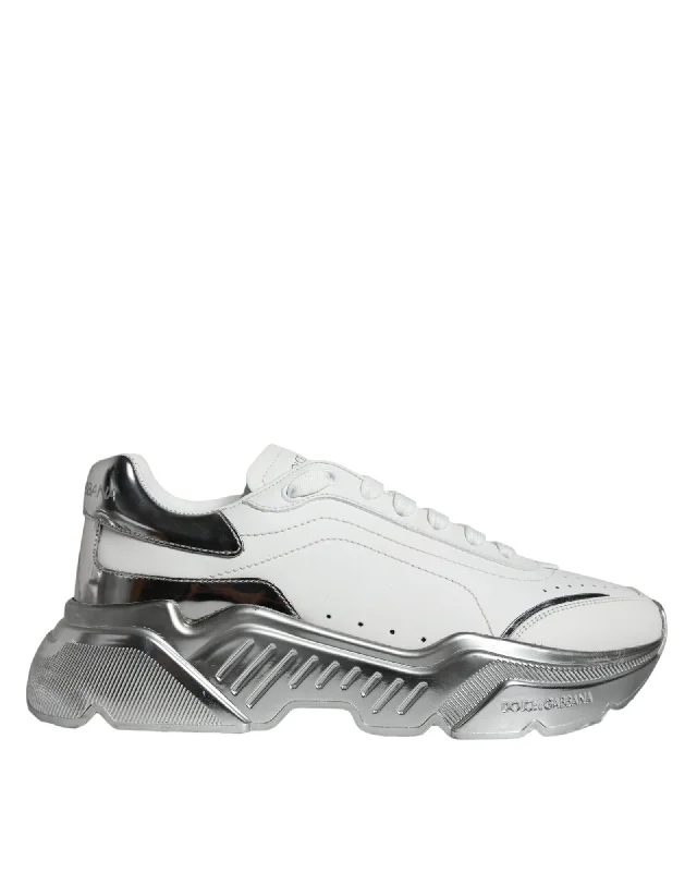Dolce & Gabbana  Portofino White Leather Sneakers