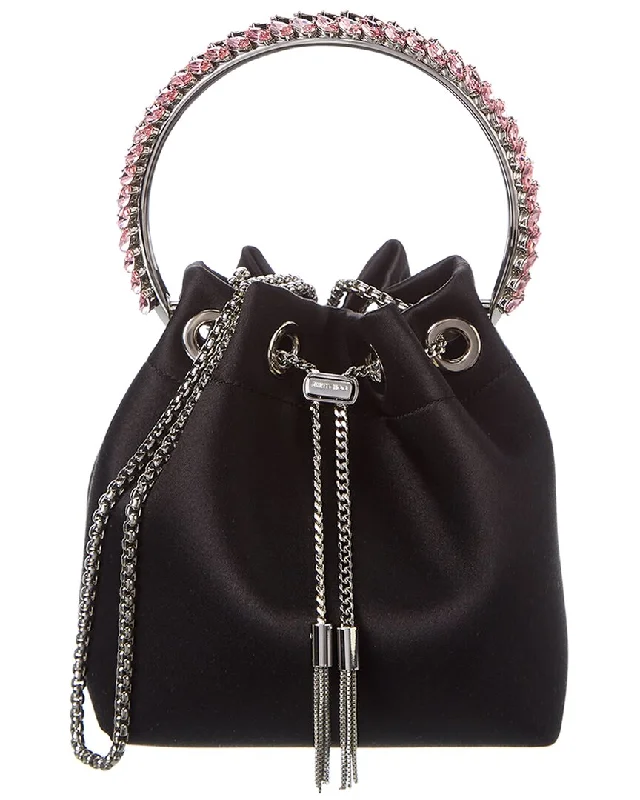 Jimmy Choo Bon Bon Satin Bucket Bag