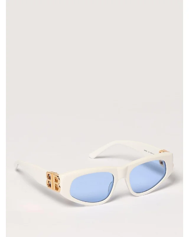 Balenciaga BB0095S 004 CatEye Sunglasses Women White