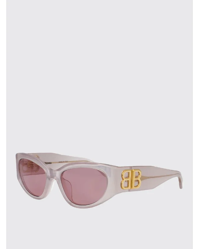 Balenciaga BB0324SK Sunglasses Oval Frame Women White