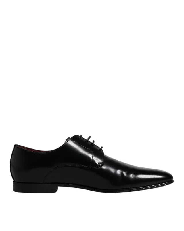 Dolce & Gabbana Leather Lace-Up Derby Formal Shoes