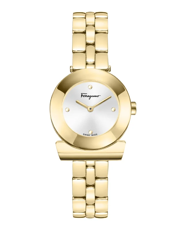 Ferragamo Womens  Gold 27mm Bracelet Fashion Watch