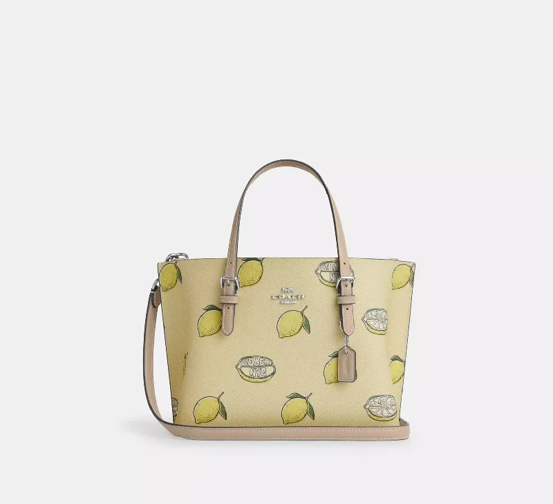 Coach Mollie Tote Bag 25 With Lemon Print Bag Garden Glade Multi 