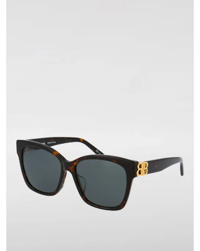 Balenciaga BB0102S Sunglasses Tortoise Acetate Women Brown