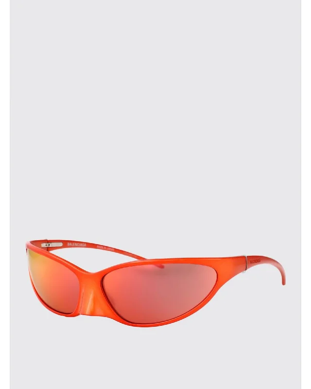 Balenciaga Curved Frame Sunglasses Red Women